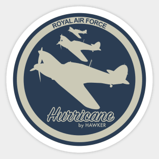 RAF Hawker Hurricane Sticker